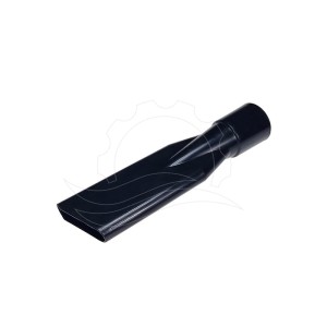 Bocchetta aspirapolvere in plastica classica 38mm corta nera