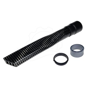 Bocchetta aspirapolvere flessibile 38mm nera (a scatto)