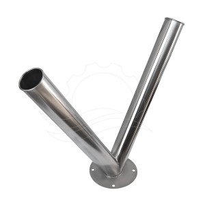 Porta lance doppio verticale tipo V 70mm