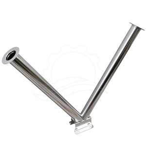 Porta lance doppio verticale tipo V 60mm (con base)