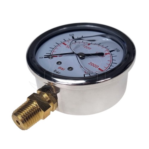 Manometr glicerynowy 0-250bar 63mm (przył. dolne)