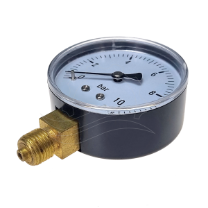 Manometro 0-10bar 63mm (attacco inferiore)