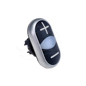 Attuatore pulsante +/- Eaton M22‑DDL‑S‑X4/X5 nero