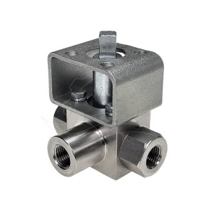 Valvola a sfera a 3 vie HB3 G1/4'' PTFE