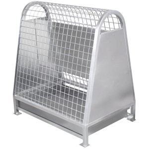 Battitappeti bifacciale 100x105x65cm (zincato)