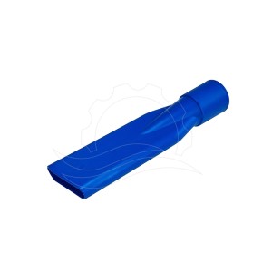 Bocchetta aspirapolvere in plastica classica 38mm corta blu