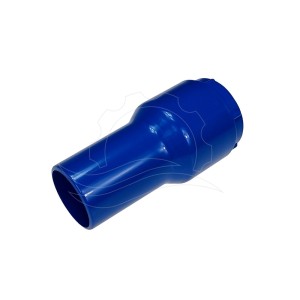 Raccordo tubo-bocchetta 38/38mm girevole blu