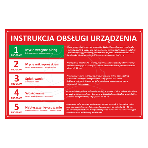Naklejka NS Premium 850x550mm (wzór NS-B-5P-1.0)