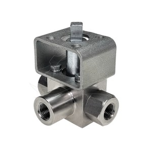 Valvola a sfera a 3 vie HB3 G3/8'' PTFE